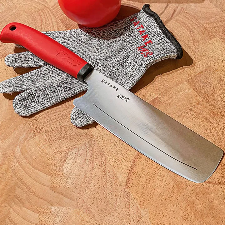 Satake barnkniv med skärsäker handske