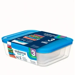 Set med matlådor 3-pack, Sistema