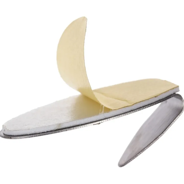Självhäftande ovalkrok i metall 3-pack