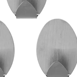 Självhäftande ovalkrok i metall 3-pack