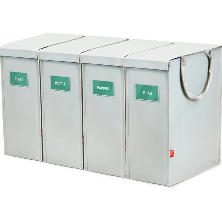 Smarta källsorteringskassar, 4-pack