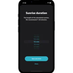 Smart väckarklocka med ljus, WakeMe