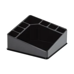 Sminkställ med 8 fack, CONFIGURABLE, 22 x 13 x H 8 cm, Svart