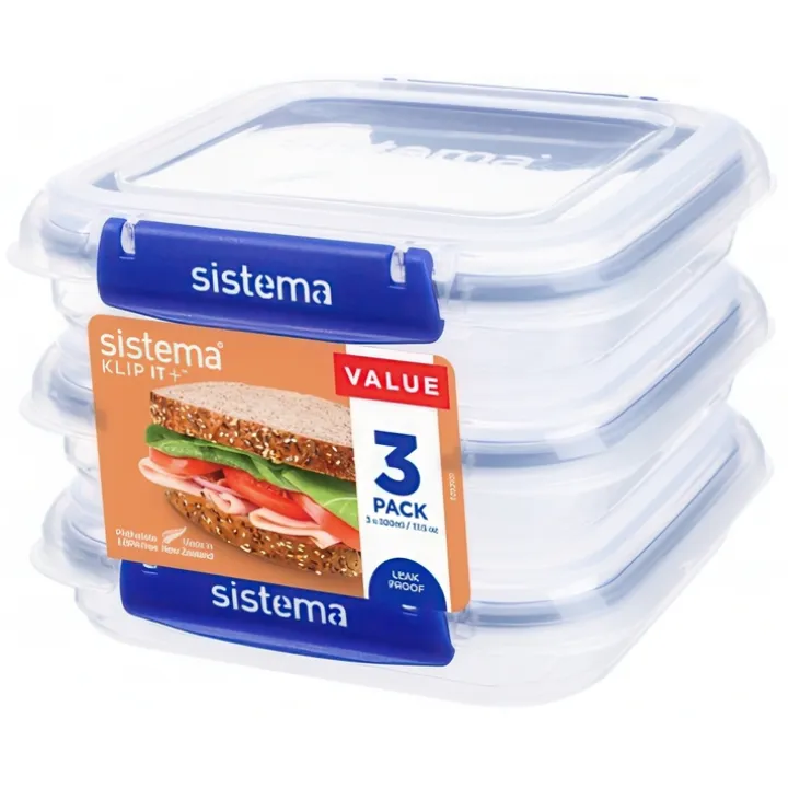 Smörgåslåda 3-pack 0,52L, Sistema