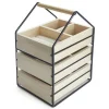 Smyckeskrin, WOODEN HOUSE, 19,5 x 17 x H 30 cm, Natur / Svart