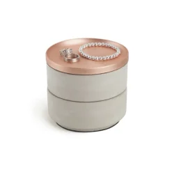 Smyckessask rund, TESORA, Ø 12,7cm, Umbra