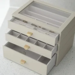 Smyckesskrin 3 lådor, Classic, Stackers