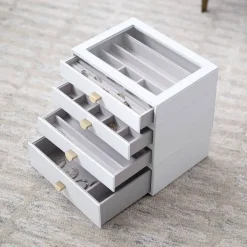 Smyckesskrin 4 lådor, Classic, Stackers