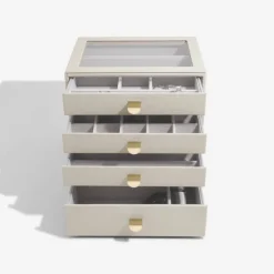 Smyckesskrin 4 lådor, Classic, Stackers