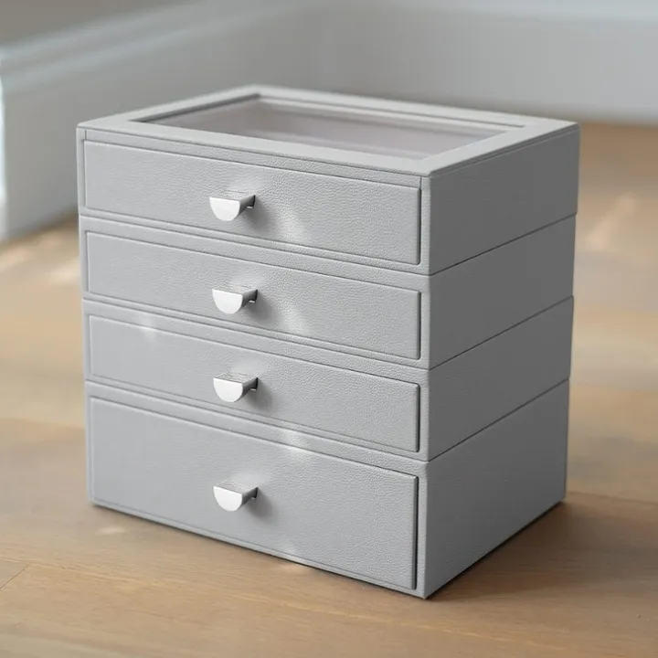 Smyckesskrin 4 lådor, Classic, Stackers