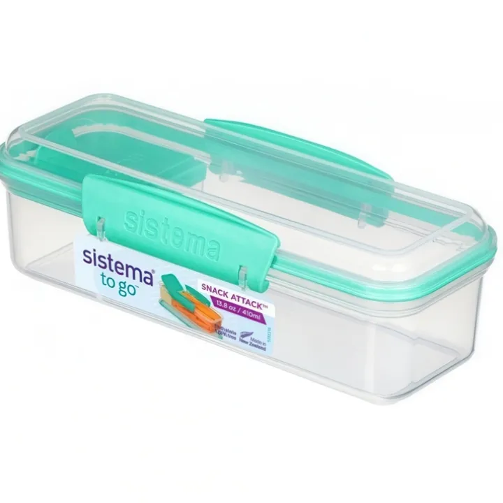 Snackslåda med dippfack 0,41L, Sistema