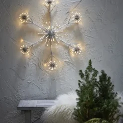 Snöflinga med belysning