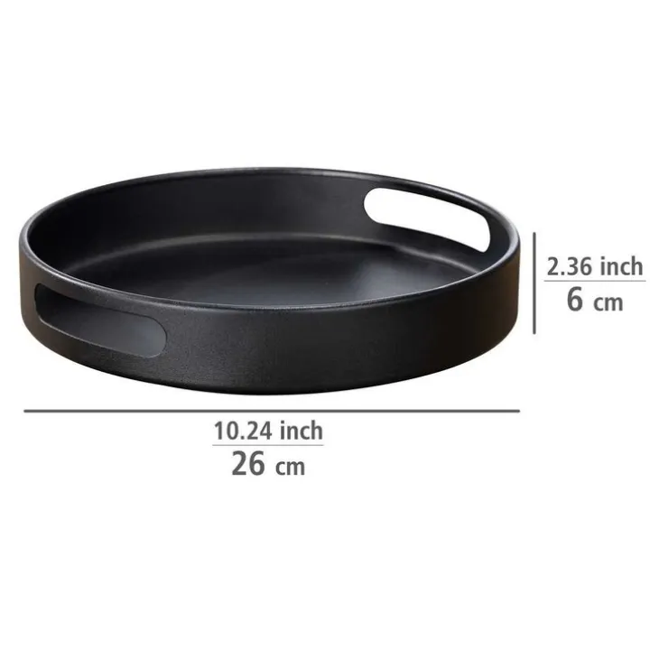 Snurrbricka med hög kant i trä, 26cm