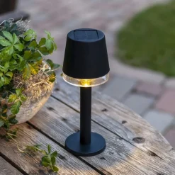 Solcellsladdad bordslampa mini