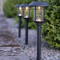 Solcellsladdad gångbelysning, 3-pack