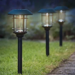 Solcellsladdad gångbelysning, 3-pack
