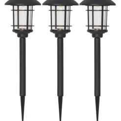 Solcellsladdad gångbelysning, 3-pack