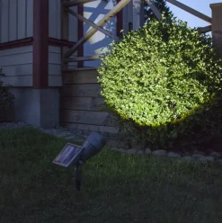 Solcellsladdad trädgårdsspotlight