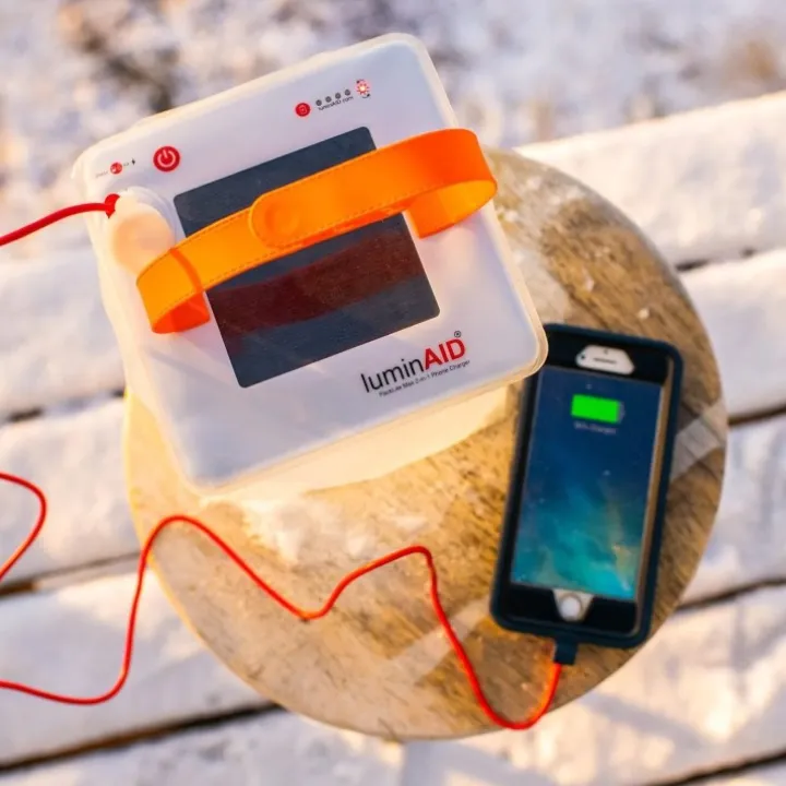 Solcellslykta med Powerbank