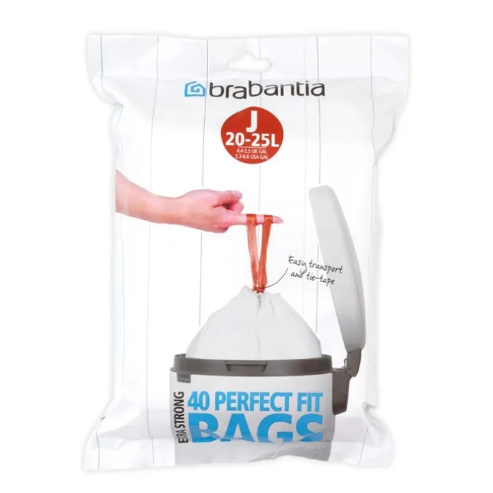 Soppåse med dragband 40-pack 20-25L, Brabantia