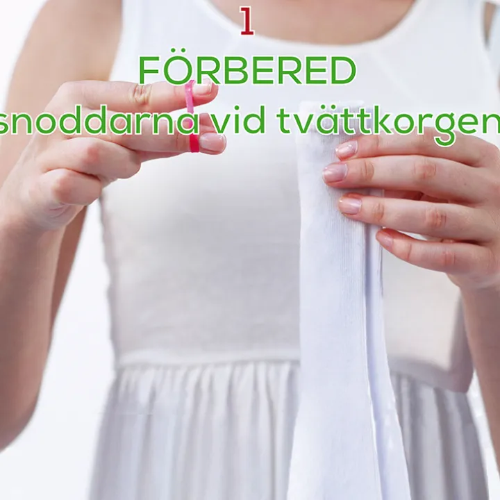 Sortera strumpor Strumpsnodd