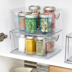 Stapelbar låda med öppen front, 25,4x20,3cm, iDesign