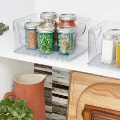 Stapelbar låda med öppen front, 25,4x20,3cm, iDesign