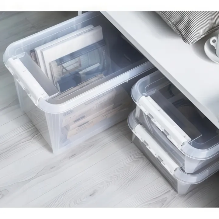 Stor förvaringslåda med lock 66L, SmartStore