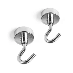 Superstark magnetkrok 2-pack, Silver