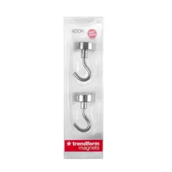 Superstark magnetkrok 2-pack, Silver
