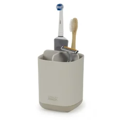 Tandborstmugg för eltandborste, Joseph Joseph, Beige