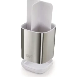 Tandborstmugg för eltandborste, Joseph Joseph, Silver