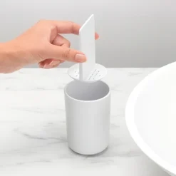 Tandborstmugg med avdelare, Brabantia, Vit