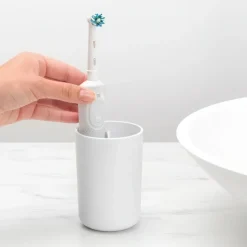 Tandborstmugg med avdelare, Brabantia, Vit