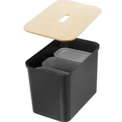 Återvinningsstation med lock och 3 insatser, SmartStore