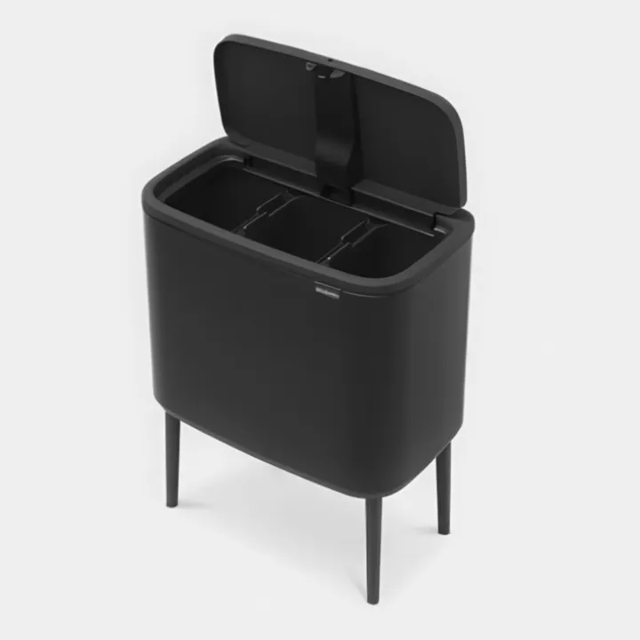 Återvinningsstation på ben med 3 fack, Brabantia