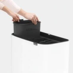 Återvinningsstation på ben med 3 fack, Brabantia