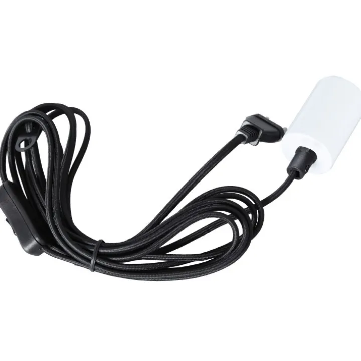 Textilsladd med E27 sockel, 40W