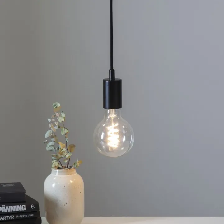 Textilsladd med E27 sockel, 40W