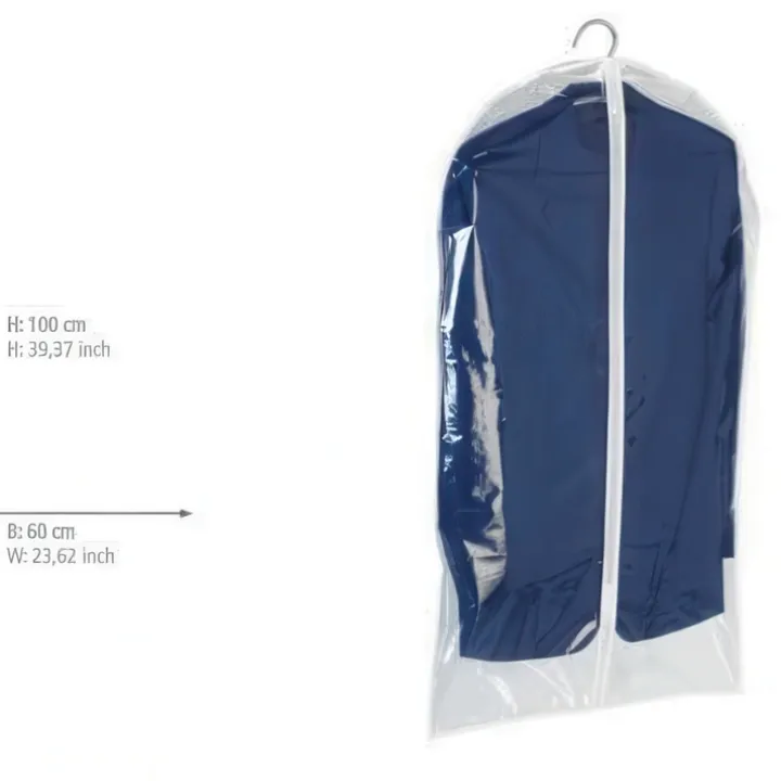 Transparent klädpåse, 100cm