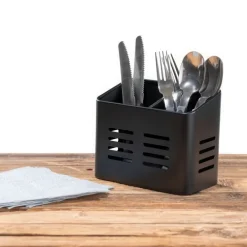 Tvådela bestickkorg i metall