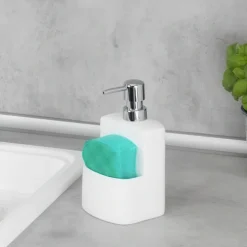 Tvålpump med förvaringsficka
