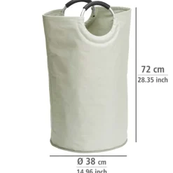 Tvättkorg med handtag 69L, Vit