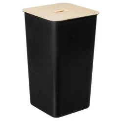 Tvättkorg med trälock 53L, SmartStore