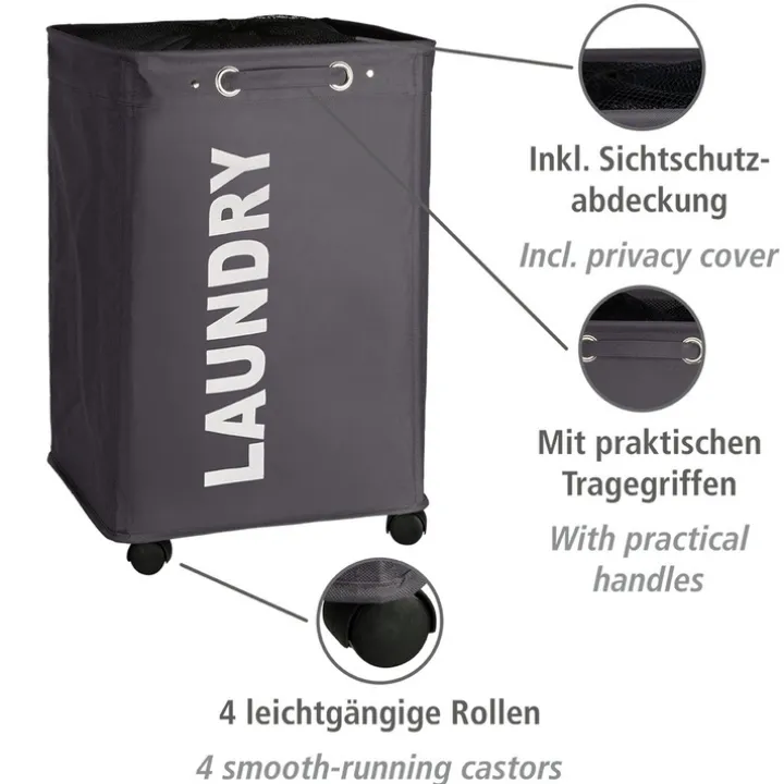 Tvättkorg på hjul, Laundry
