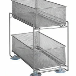 Utdragbara metallkorgar, Wenko, Silver