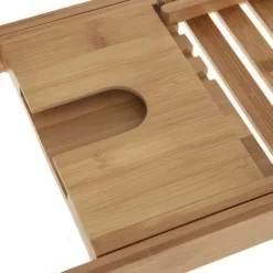 Utdragbar badkarsbricka i bambu, 70-105cm