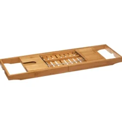 Utdragbar badkarsbricka i bambu, 70-105cm