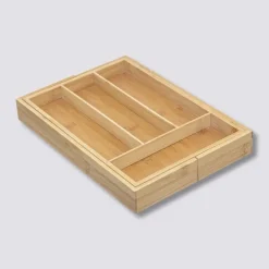 Utdragbar besticklåda i bambu 25-39cm