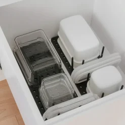 Utdragbar lådorganiserare för köksskåp 2-pack, Umbra, Grå